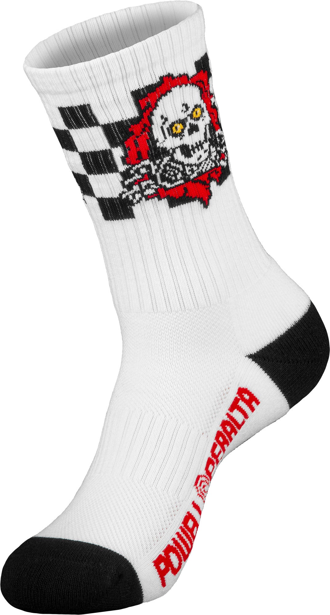 Powell Peralta Ripper Cotton Socks Checker Stripes Red/Black