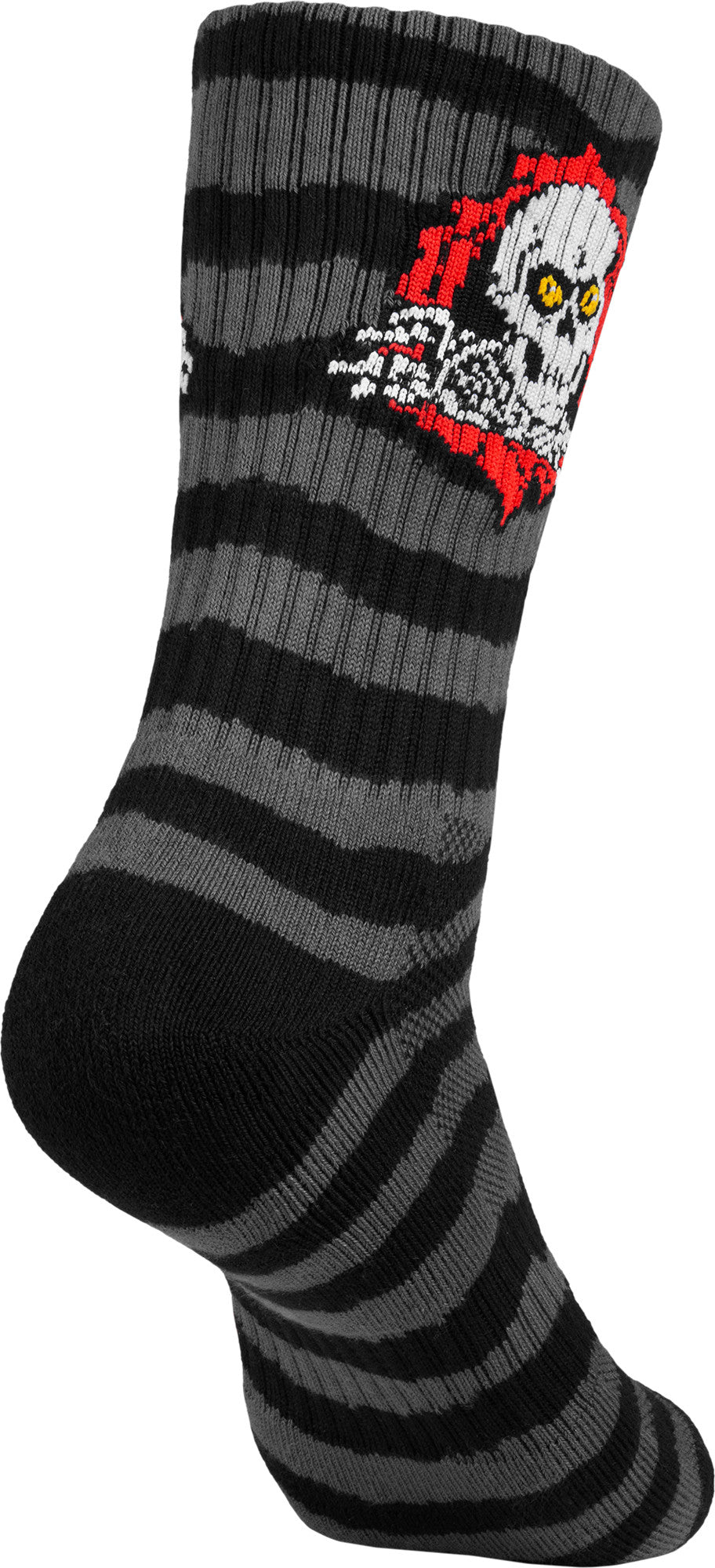 Powell Peralta Ripper Cotton Socks Stripes Charcoal/Black