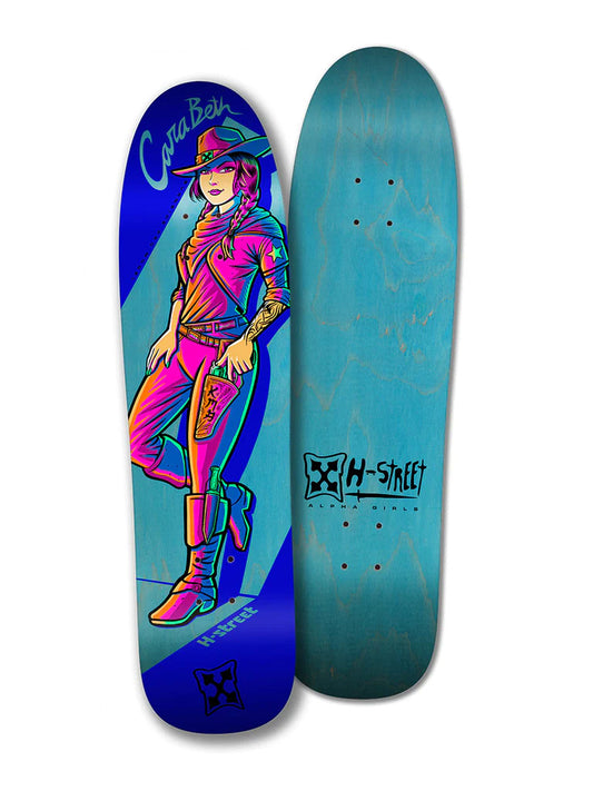 H-Street CaraBeth Cow Girl Deck 8.5" x 32.8" (Park & Pool Shape)
