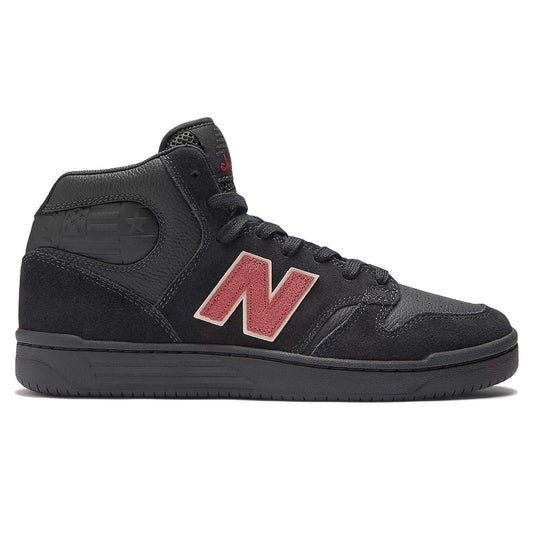 New Balance x Chocolate Skateboards NB Numeric 480 High Skateboarding Shoe -  Sea Salt with Red