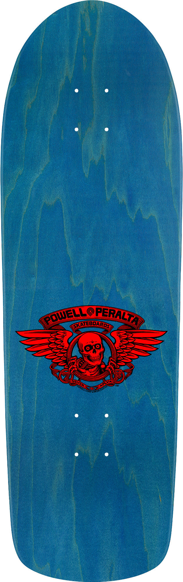 Powell Peralta Old School Ripper Skateboard Deck Red / Blue Foil - 9.89 x 31.32