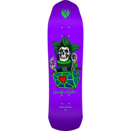 Powell Peralta Pro Chris Hiett Skull FLIGHT Skateboard Deck Purple - 8.5 x 31.20