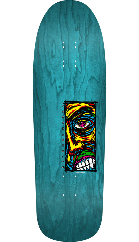 * BLEM * Powell Peralta Lance Conklin Face Reissue Deck Teal Stain