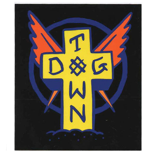 Dogtown Scratch Cross Sticker