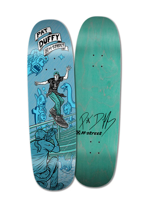 H-Street Pat Duffy Back Lip Deck 8.9" x 32.5" (Blue)