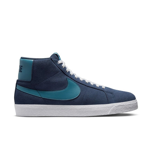 NIKE SB ZOOM BLAZER MID (MIDNIGHT NAVY/NOISE AQUA-MIDNIGHT NAVY)