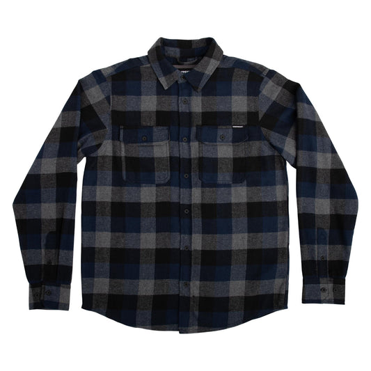 Independent Belmont Mens Longsleeve Flannel Shirt - Navy