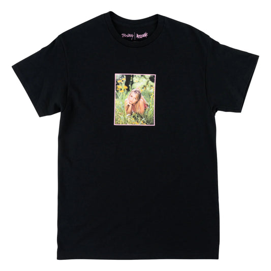 Britney Spears X Welcome - Daisies Puff Print Tee Shirt - Black