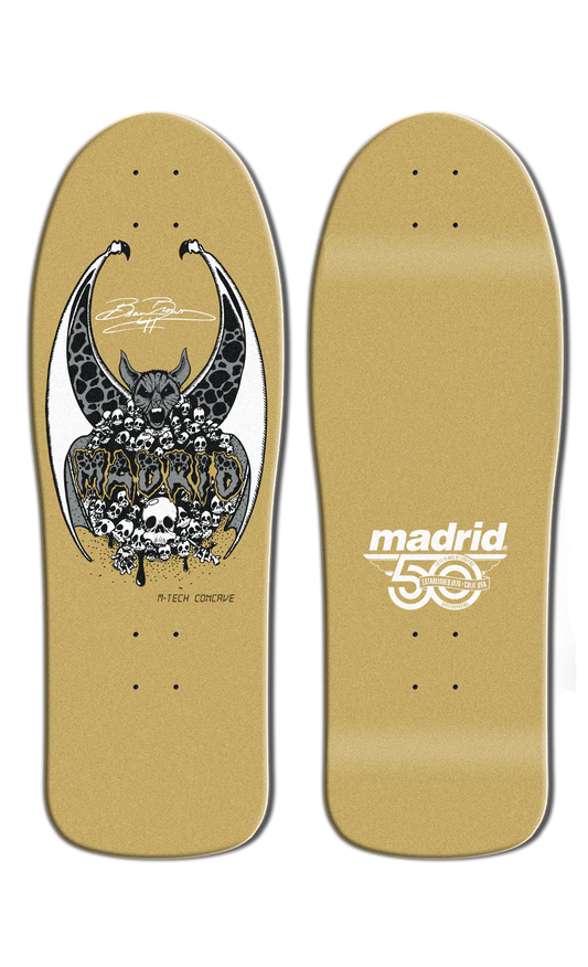 Madrid Beau Brown "Bat" LTD 50th Anniversary SHOF 10.25" Skateboard Deck