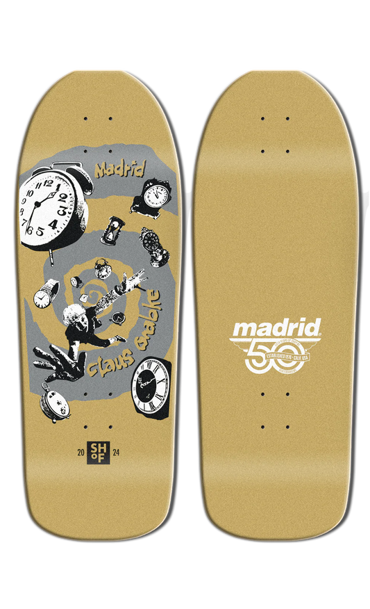 Madrid Claus Grabke "Time Warp" LTD 50th Anniversary SHOF 10.75" Skateboard Deck