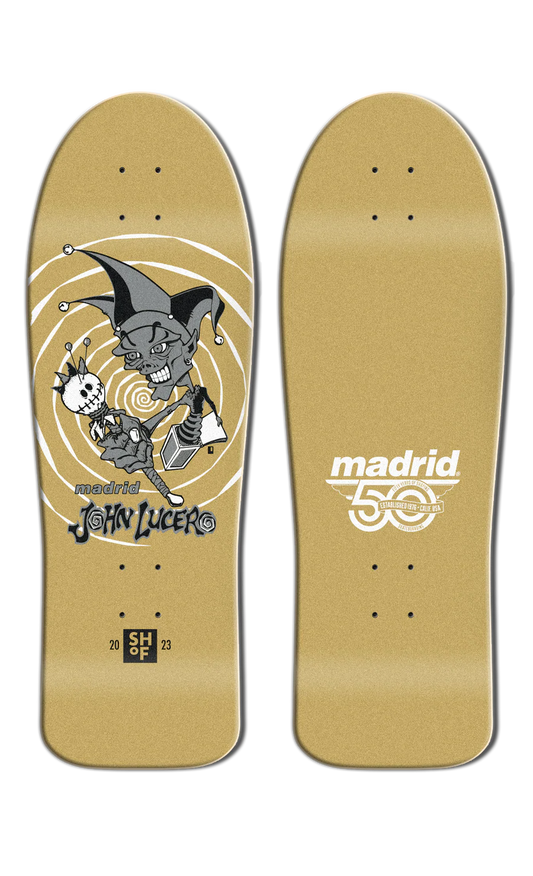 Madrid John Lucero "Jester" LTD 50th Anniversary SHOF 10.75" Skateboard Deck