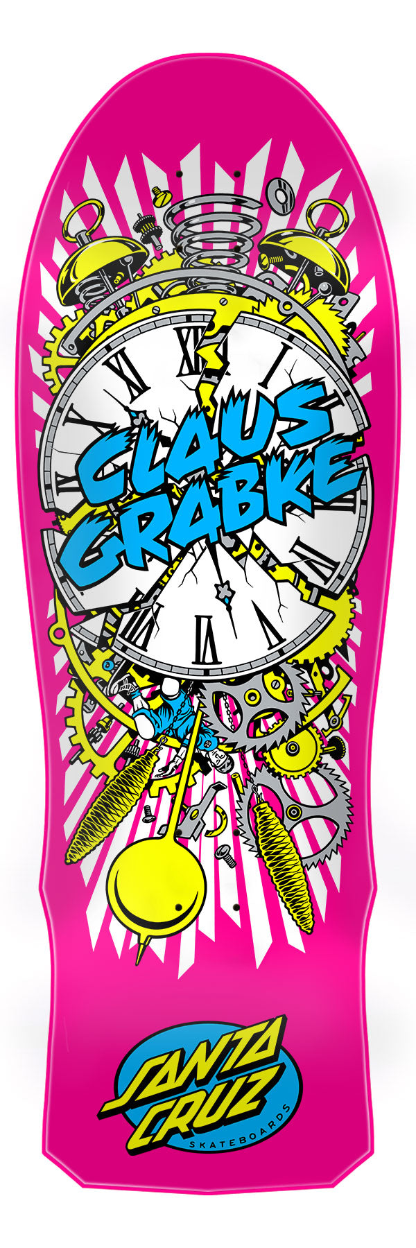 **PRO ORDER** Grabke Exploding Clock Reissue Skateboard Deck 10.04in x 29.83in Santa Cruz