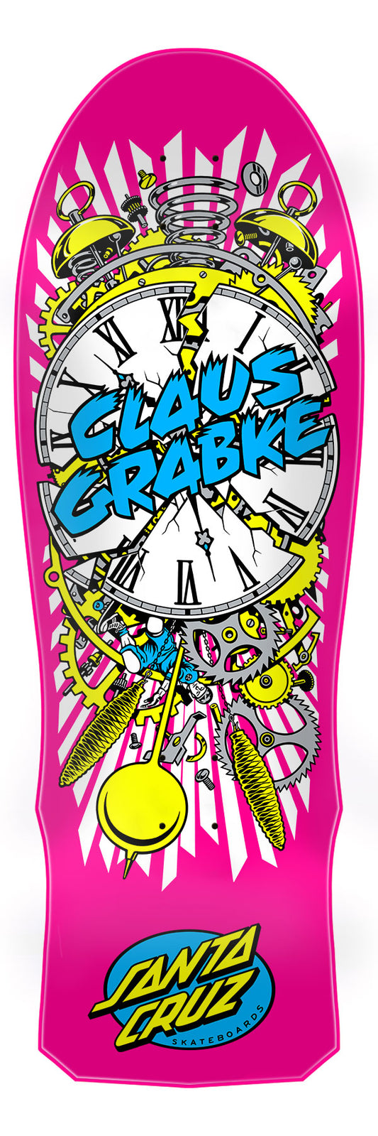 **PRO ORDER** Grabke Exploding Clock Reissue Skateboard Deck 10.04in x 29.83in Santa Cruz