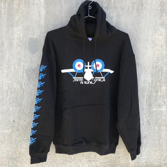 SMA Santa Monica Airlines Classic Plane Logo Hooded Sweatshirt (Black)