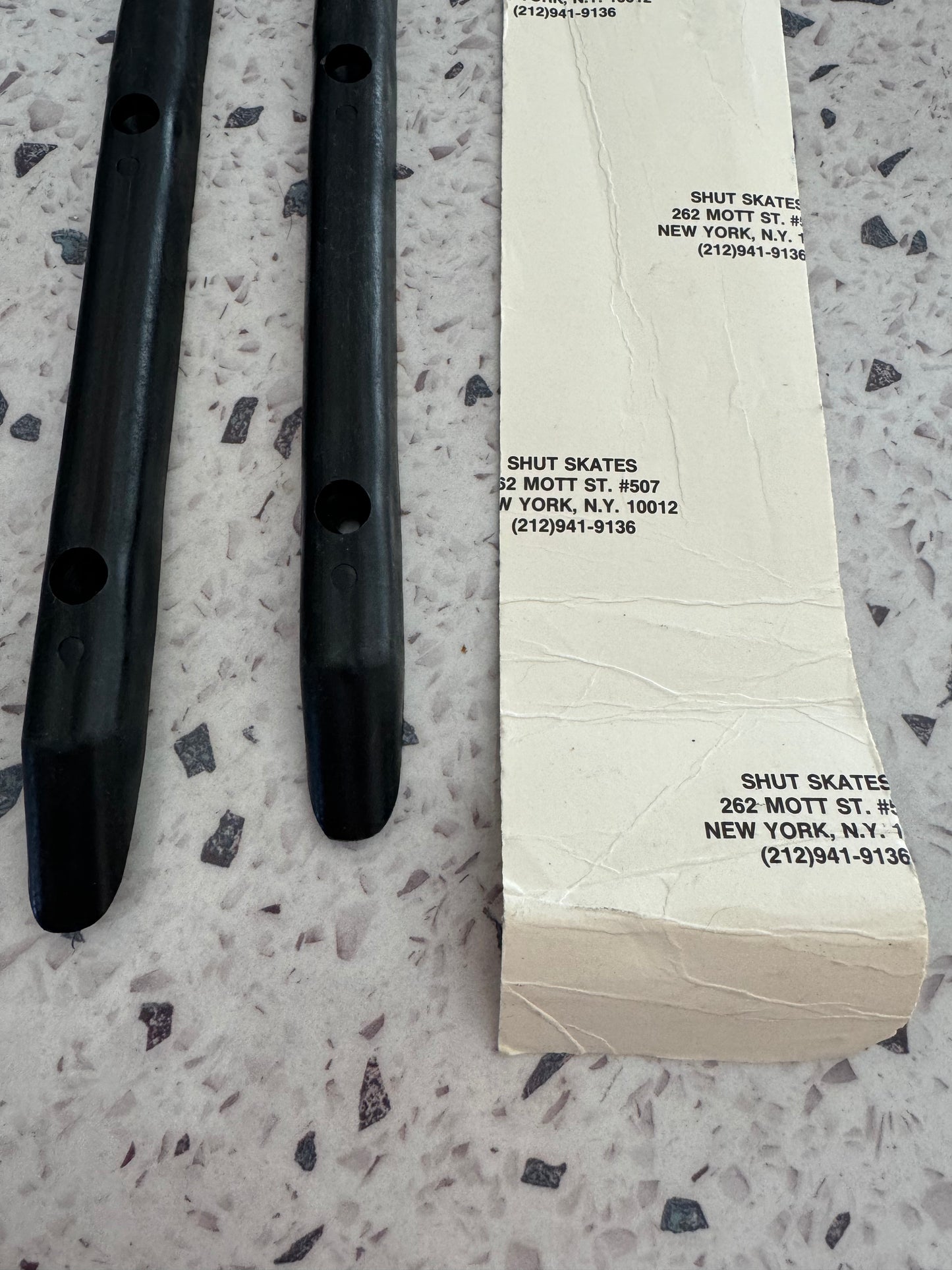 Shut Skateboards vintage old school nos skateboard rails