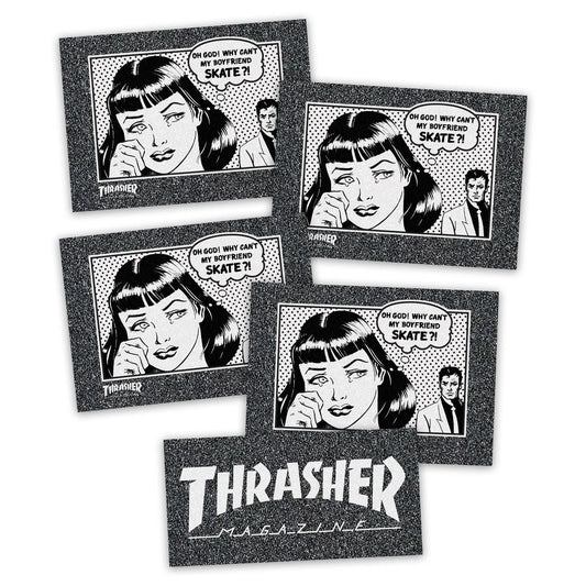 10in Thrasher Boyfriend Mob Skateboard Grip Strips