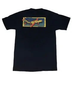 SMA Santa Monica Airlines Julien Stranger black skateboard TShirt old school reissue