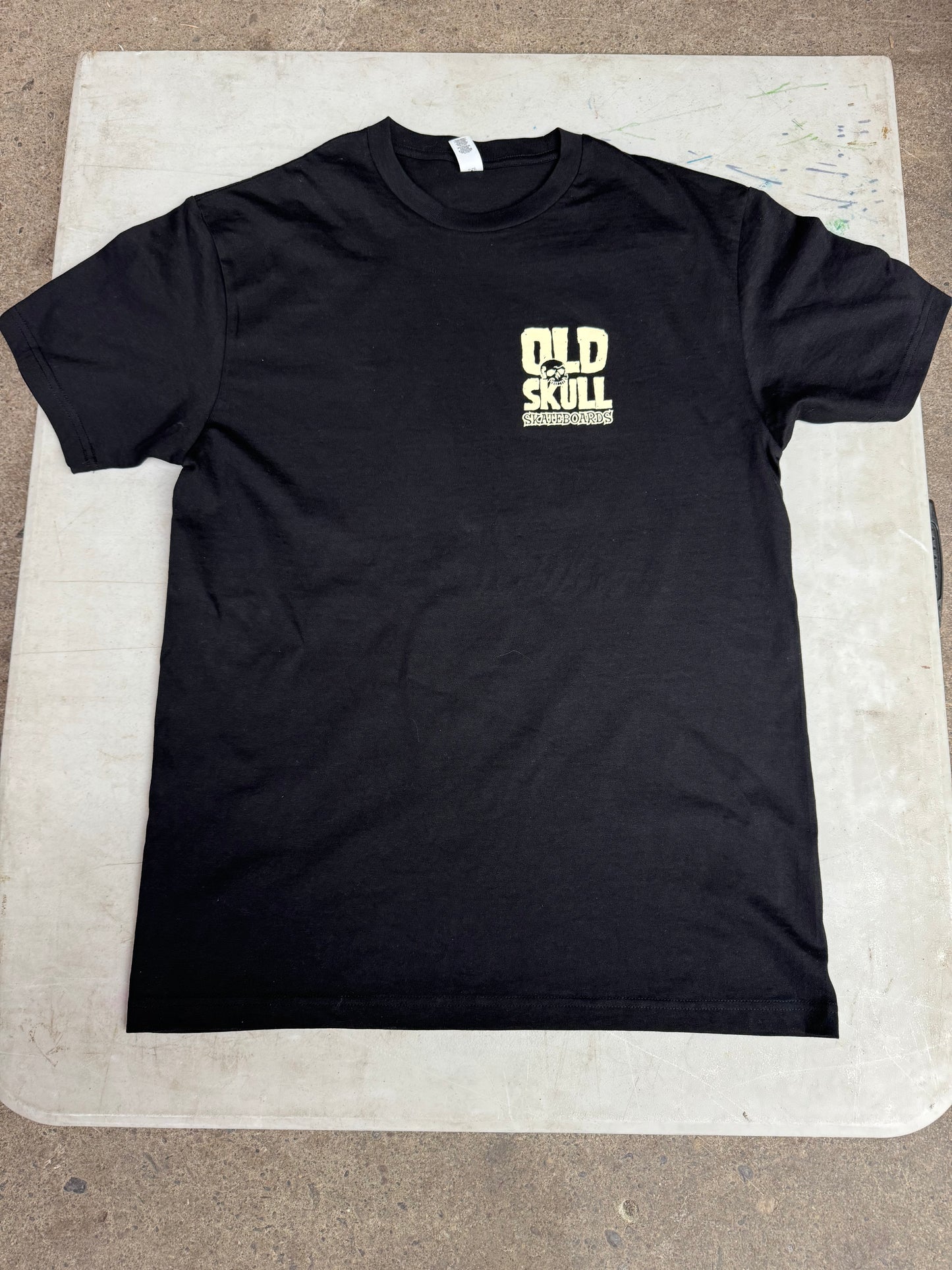 Skate Shop Day x Old Skull Skateboards 2026 Baby Blain T-Shirt (Black)Brett Parson Artwork BlitzCadet