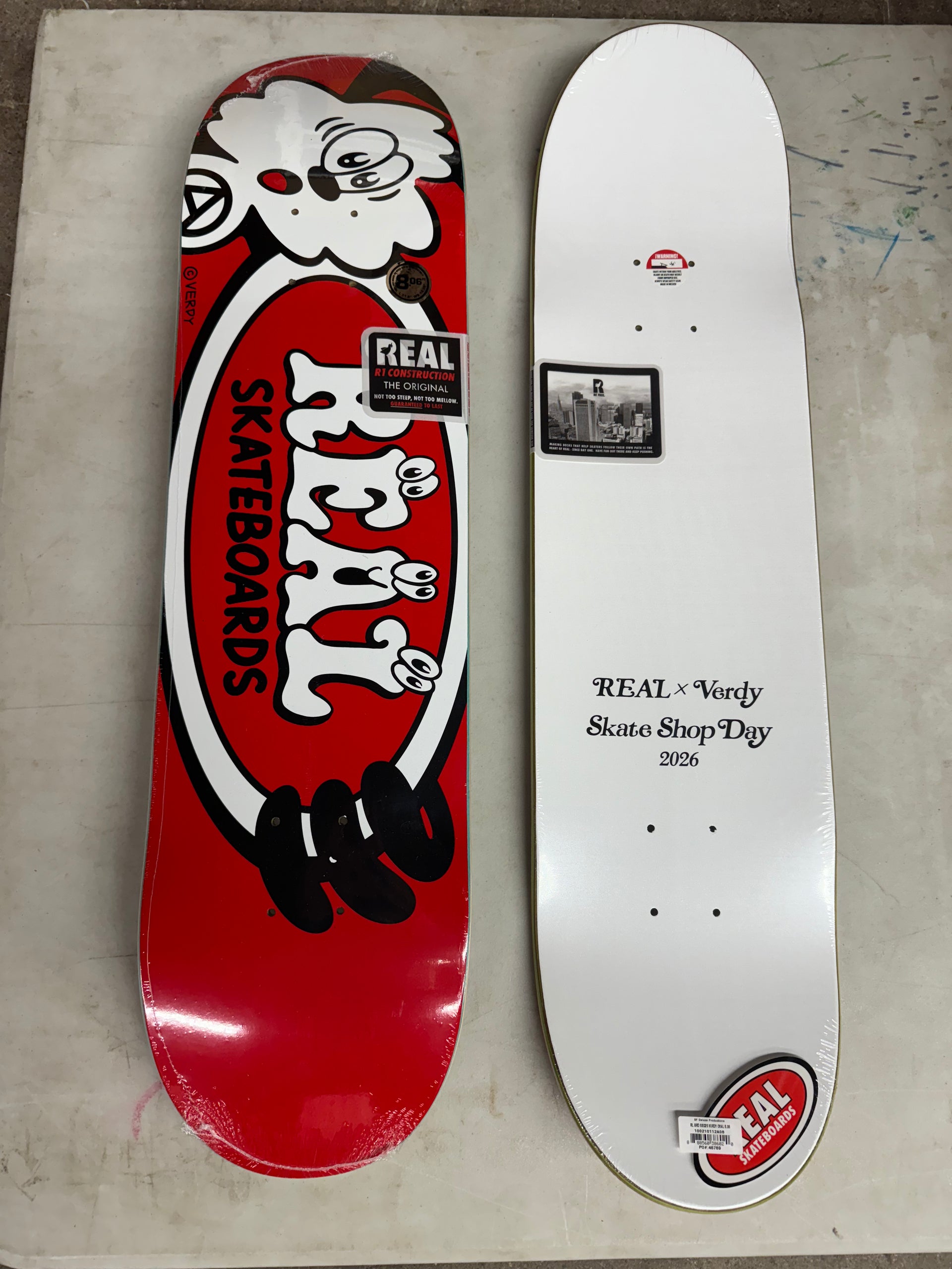 REAL Skate Shop Day 2026 - VERDY OVAL 8.06 Skateboard Deck – Old