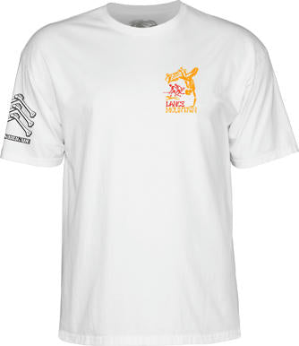 **Pre Order** Powell Peralta Bones Brigade Lance Mountain T-Shirt Old School (White)