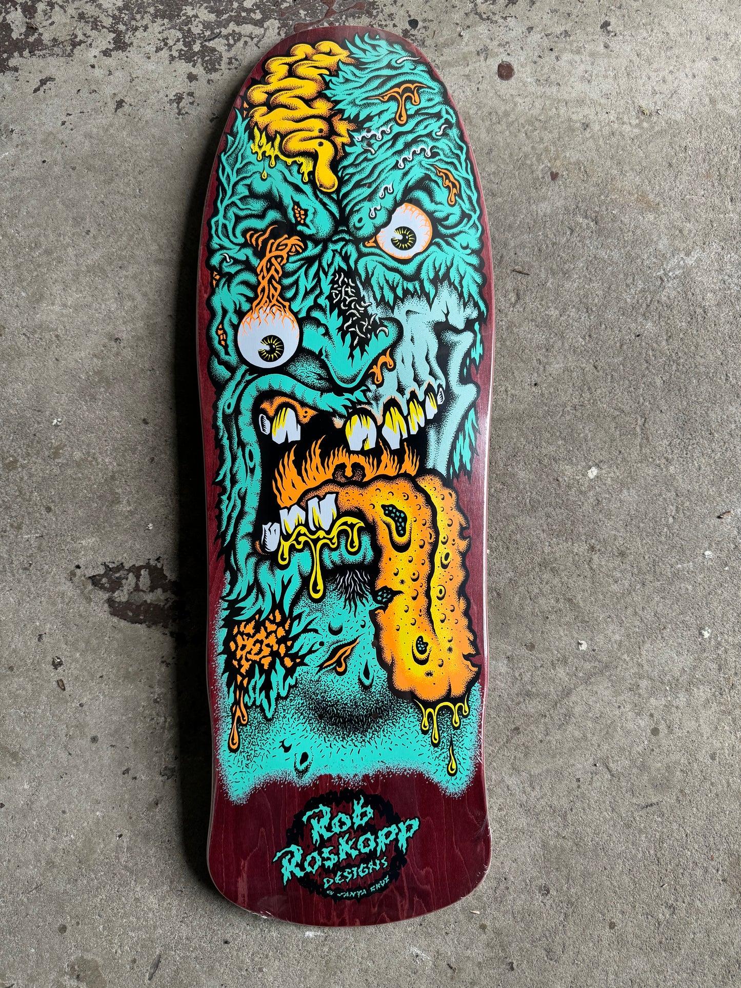 Santa Cruz Roskopp Face Two Reissue 9.9" Skateboard Old School Deck
