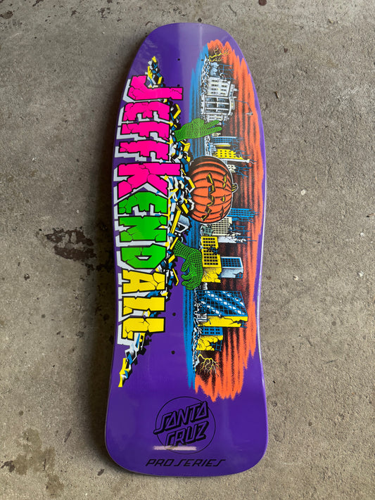 **Warehouse Find** Santa Cruz Jeff Kendall Old School reissue skateboard deck pumpkin