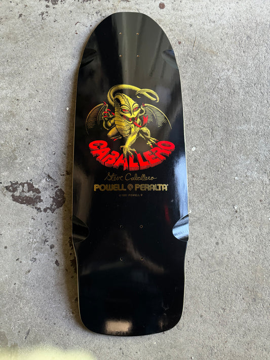 Powell Peralta Bones Brigade Steve Caballero Skateboard Deck Series 16 Black Old School