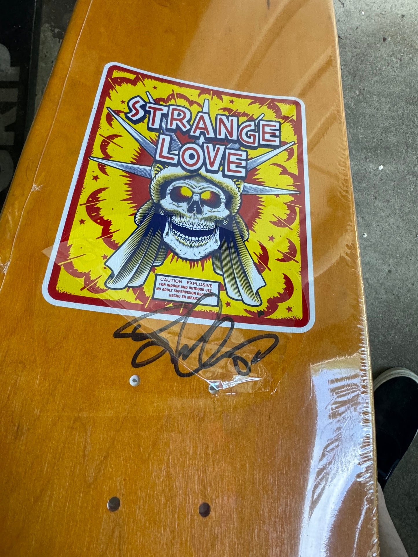 Strange Love - Firecracker Yellow SINGED Deck (8.5")