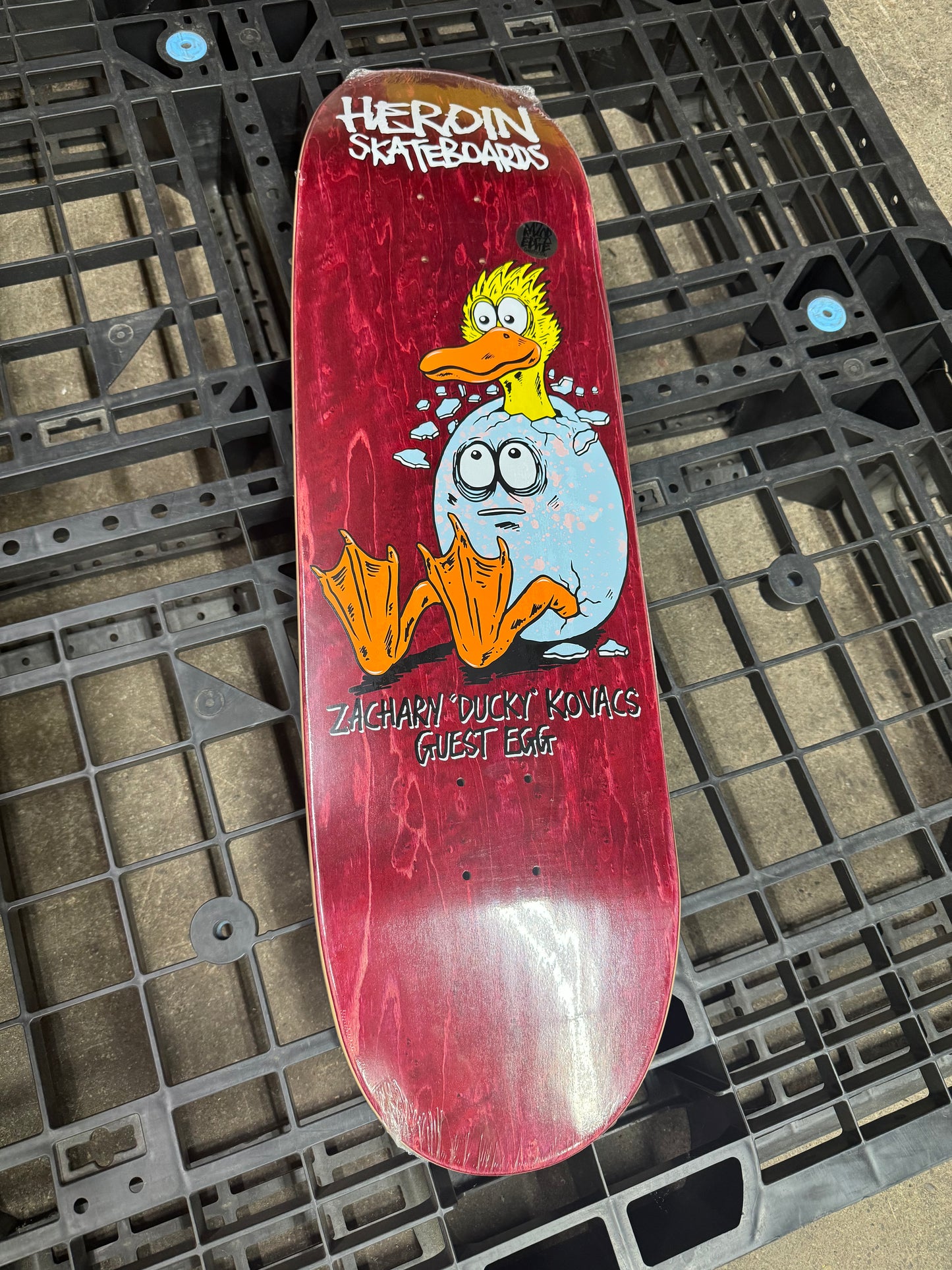 Heroin Ducky Guest Egg Skateboard Deck