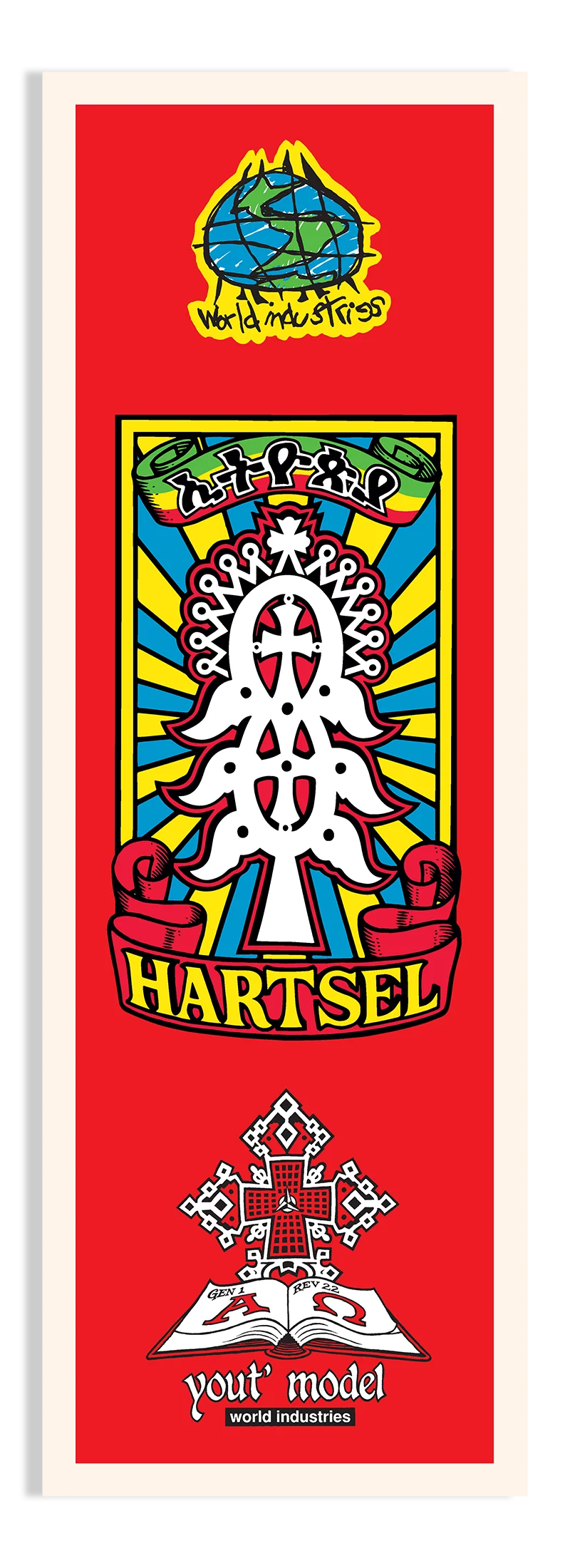 World Industries Heritage LTD Edition Jeff Hartsel Yout Model Screenprinted Old School Skateboard Deck - 9.4375