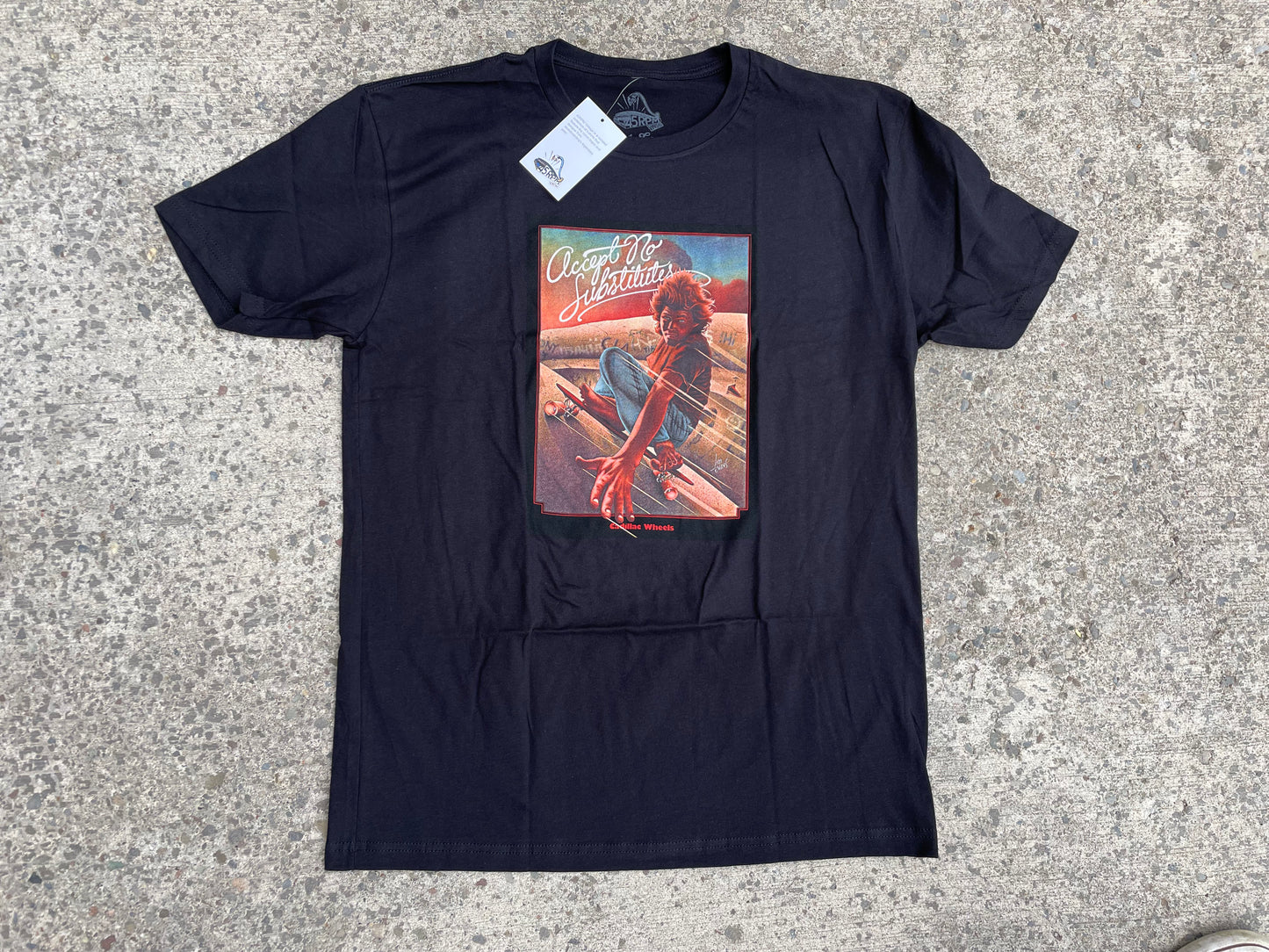 45RPM Cadillac Wheels T-Shirt (Black)