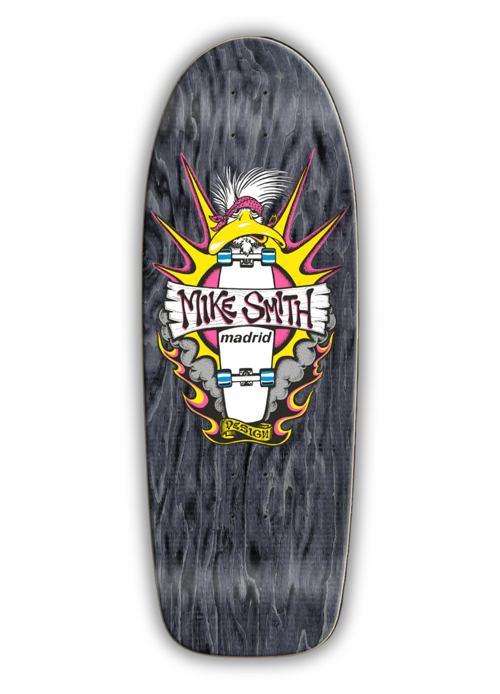 Madrid Retro Mike Smith Duck Mad Club LTD. Deck 10.75" X 31" (Black Stain)