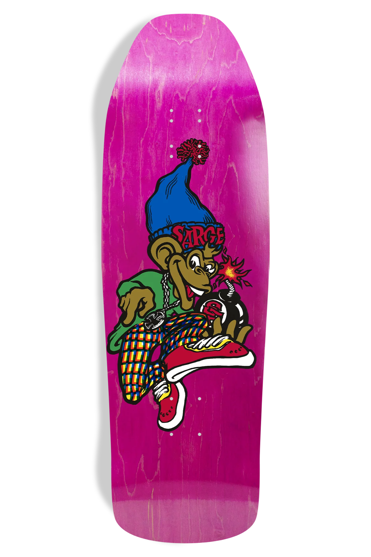 New Deal Danny Sargent Monkey Bomb Skateboard Deck - 9.62"