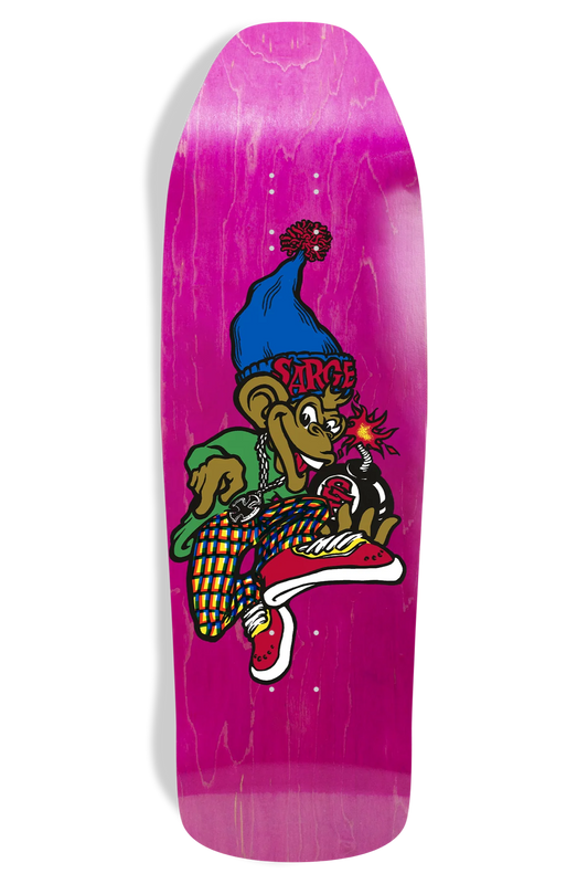 New Deal Danny Sargent Monkey Bomb Skateboard Deck - 9.62"