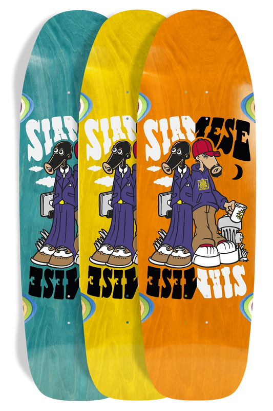 New Deal Siamese Skateboard Deck - 9.62" (Assorted Colors)