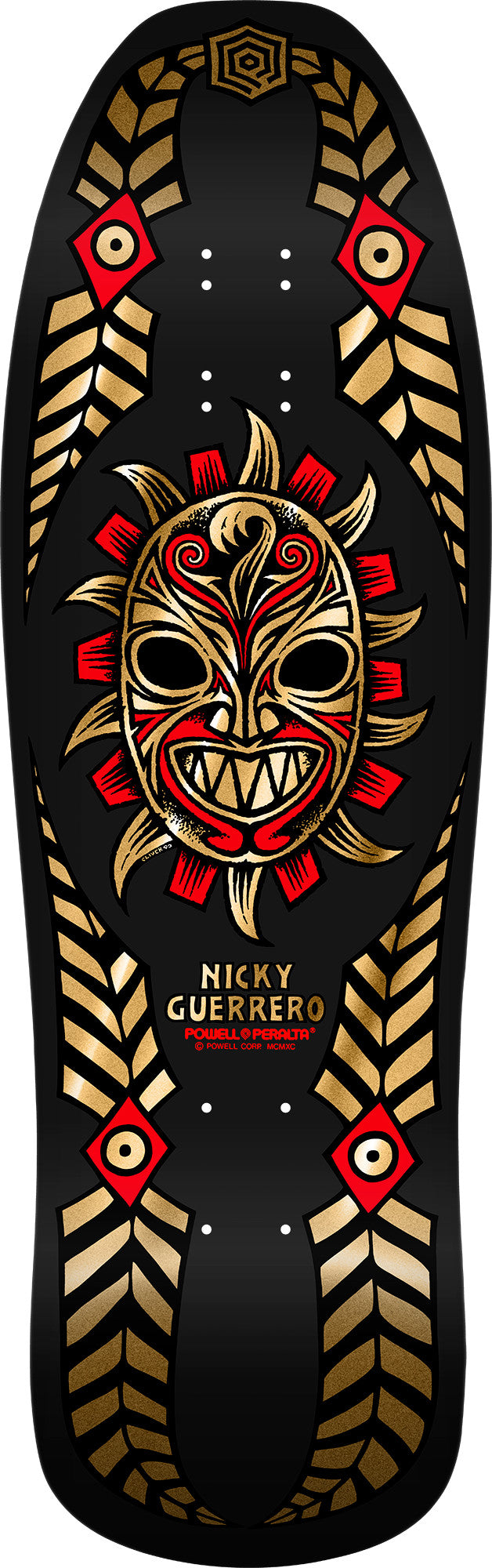 **Pre Order** Powell Peralta Nicky Guerrero Mask Black / Gold Foil - 10 x 31.75