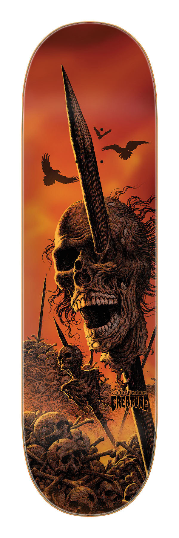 Provost Wasted Pro 8.75in x 32.15in Creature Skateboard Deck