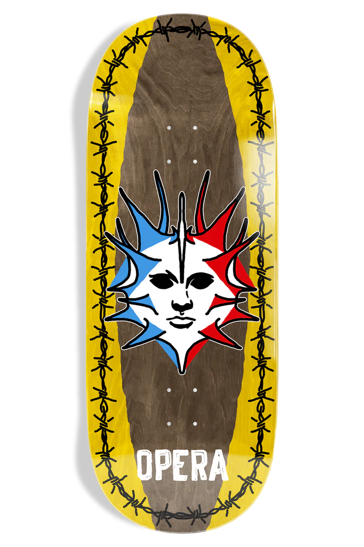 Opera Fatties Torn Spike Skateboard Deck 12" x 32.4"