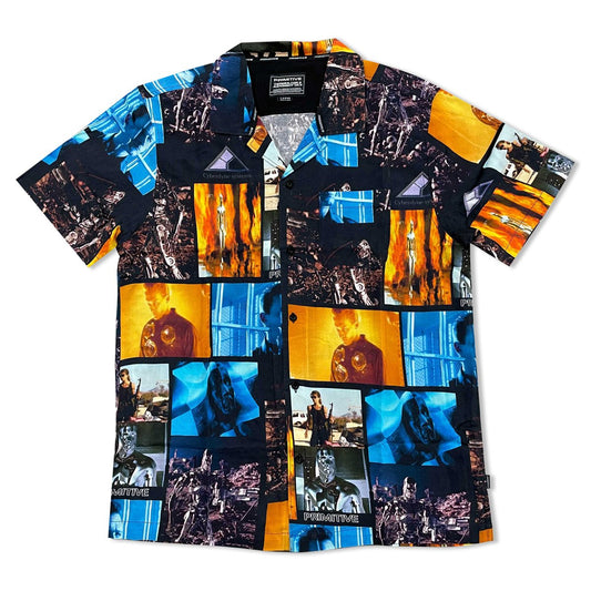 Primitive x Terminator 2 Fate Woven Button Up Shirt (Black)