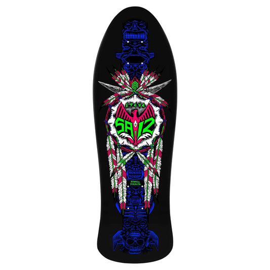 Powell Peralta Steve Saiz Totem Blacklight Skateboard Deck - 10"