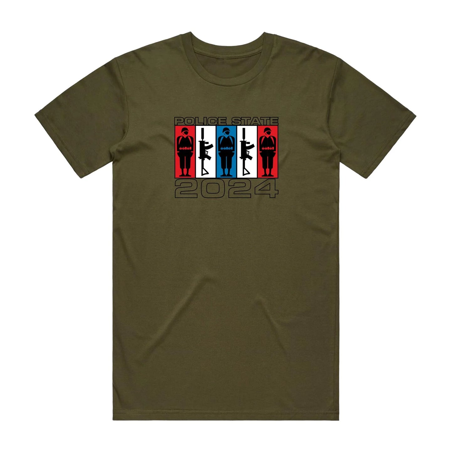 Alien Workshop Police State T-Shirt Army Green