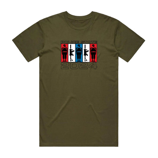 Alien Workshop Police State T-Shirt Army Green