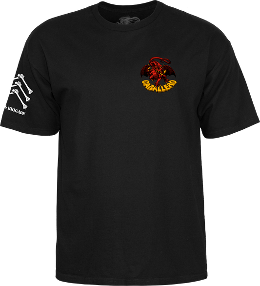 **Pre Order** Powell Peralta Bones Brigade Steve Caballero T-Shirt Old School (Black)