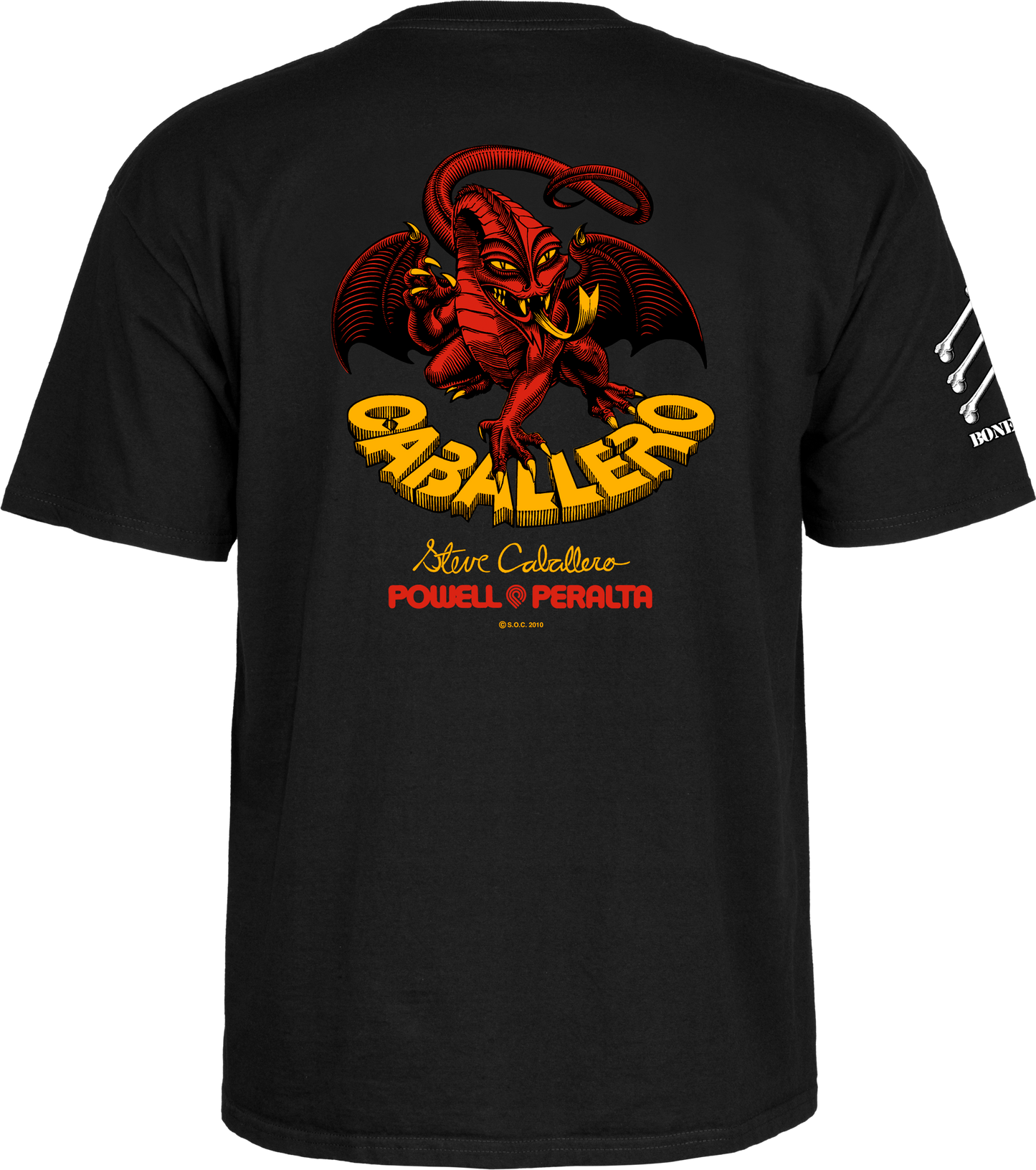 Powell Peralta Bones Brigade Steve Caballero T-Shirt Old School (Black)