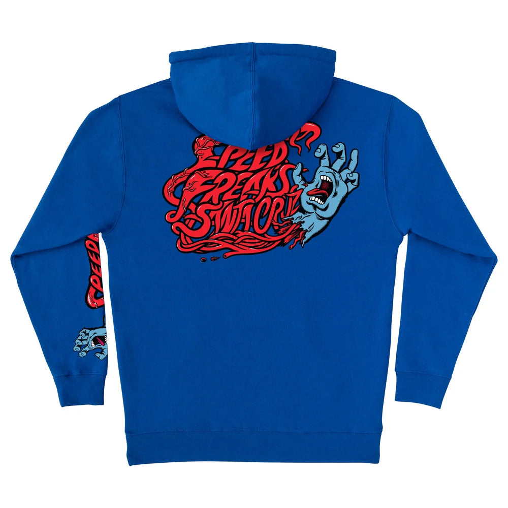 Freaks Hand Mens Santa Cruz Zip Hoodie Sweatshirt