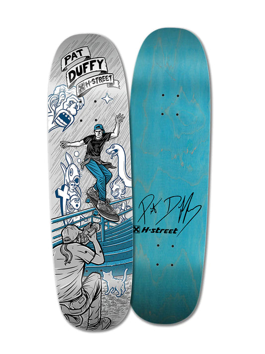 H-Street Pat Duffy Back Lip Deck 8.9" x 32.5" (Silver)