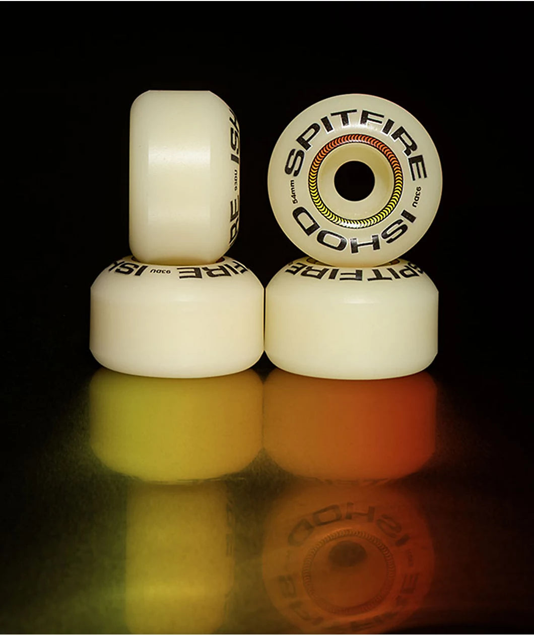 Spitfire Wheels Ishod Wair Formula Four Lock-In Classic Natural Skateboard Wheels - 54mm 93a (Set of 4)