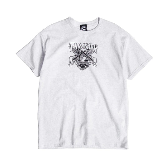 Thrasher X Antihero Eaglegram T-Shirt (Ash Grey)