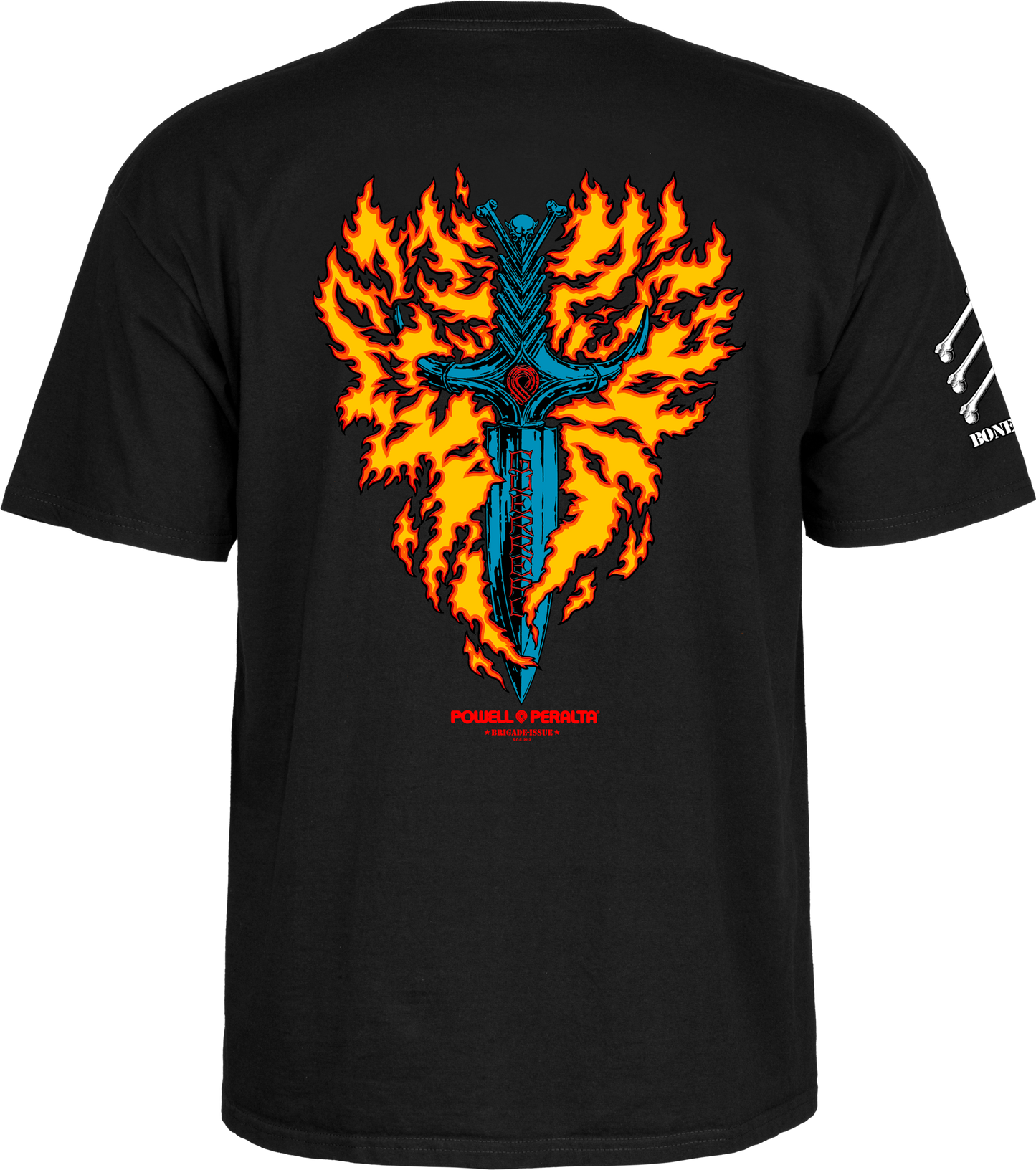 Powell Peralta Bones Brigade Tommy Guerrero T-Shirt Old School (Black)