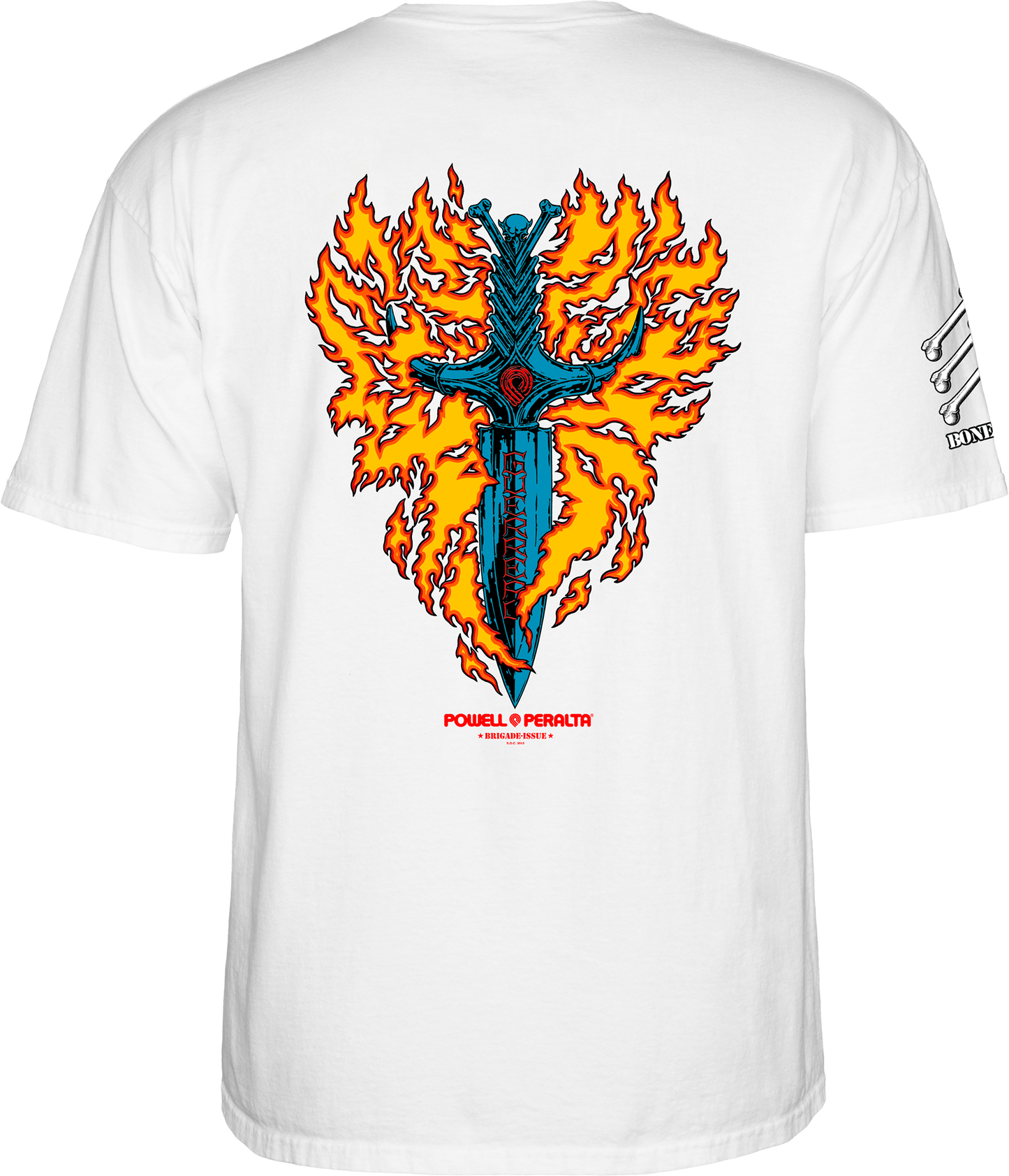 Powell Peralta Bones Brigade Tommy Guerrero T-Shirt Old School (White)
